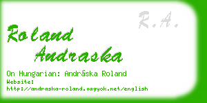roland andraska business card