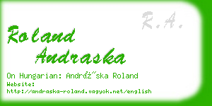 roland andraska business card